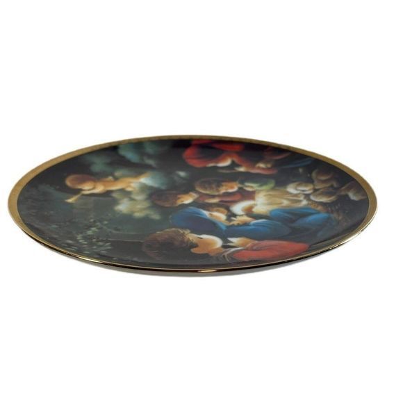 Precious Moments nativity Plate COME LET US ADORE HIM Bible‎ Story Christmas - Picture 4 of 6